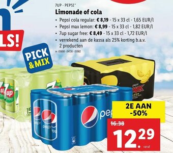 Lidl Limonade of cola aanbieding
