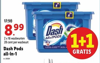 Lidl Dash Pods all-in-1 aanbieding