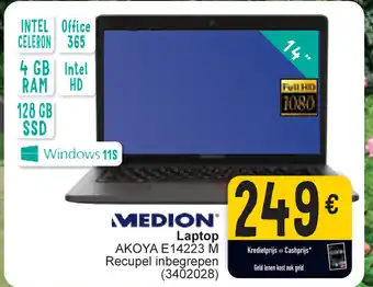 Cora MEDION Laptop AKOYA E14223 M Recupel inbegrepen (3402028) aanbieding