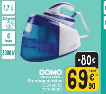 Cora DOMO ELEKTRO Stoomgenerator DO1080S aanbieding