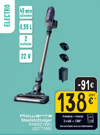 Cora Rowenta Steelstofzuiger RH6821WO (3277386) aanbieding