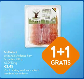 St-Hubert artisanale Ardense ham 5 sneden 80 g