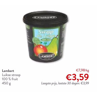 OKay Lambert Luikse stroop 100% fruit 450 g aanbieding