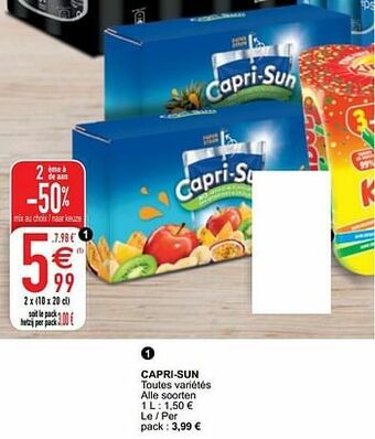 Cora Capri-sun aanbieding