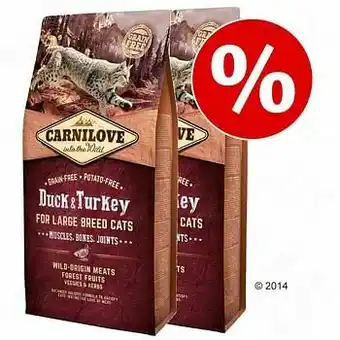 Zooplus Voordeelpakketten - Large Breed Duck & Turkey (2 x 6 kg) aanbieding