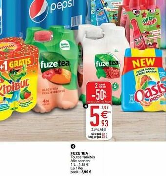 Cora Fuze tea aanbieding