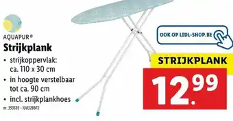 Lidl Aquapur Strijkplank 110x30 cm aanbieding