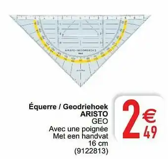 Équerre - geodriehoek aristo geo