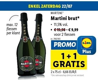 Lidl Martini brut* 11.5% vol. aanbieding
