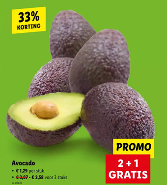Lidl Avocado aanbieding