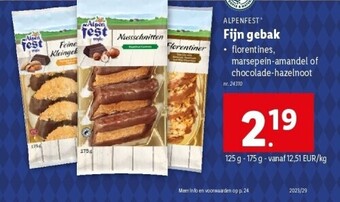 Lidl ALPENFEST Fijn gebak 125g -175g aanbieding