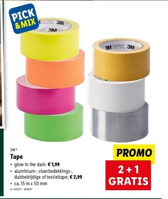 Lidl 3MTape Tape aanbieding