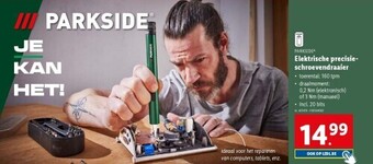 Lidl PARKSIDEⓇ Elektrische precisieschroevendraaier aanbieding