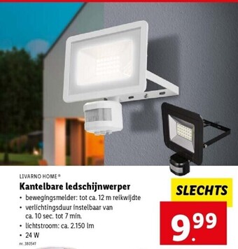Lidl LIVARNO HOMEⓇ Kantelbare ledschijnwerper aanbieding