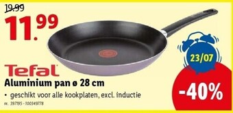 Lidl Tefal Aluminium pan ø 28 cm aanbieding