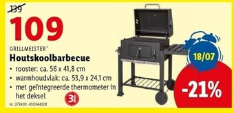 Lidl GRILLMEISTER Houtskoolbarbecue aanbieding