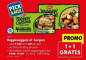 IGLO• Veggienuggets of -burgers