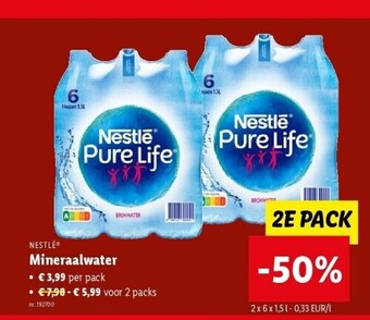 Lidl NESTLÉ® Mineraalwater aanbieding