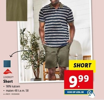 Lidl LIVERGY® Short aanbieding