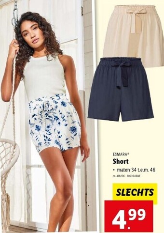 Lidl ESMARAⓇ Short aanbieding