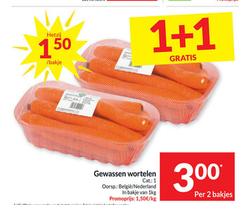 Intermarché Gewassen wortelen aanbieding