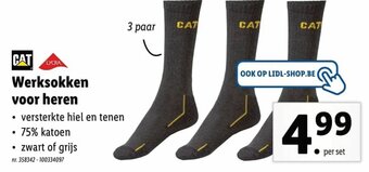Lidl Werksokken voor heren aanbieding