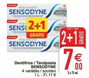 Cora Dentifrice - tandpasta sensodyne aanbieding