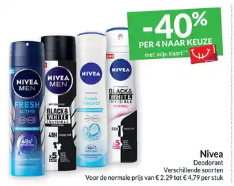 Intermarché Nivea Deodorant aanbieding