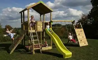 Dreamland Fox play schommel Sacramento Explorer Adventure met gele glijbaan aanbieding