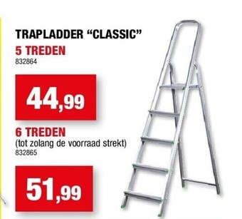 Hubo Trapladder “classic” 5 treden aanbieding