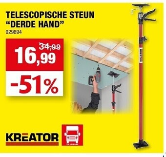 Hubo Telescopische steun “derde hand” aanbieding