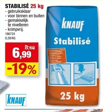 Hubo Stabilisé 25 kg aanbieding