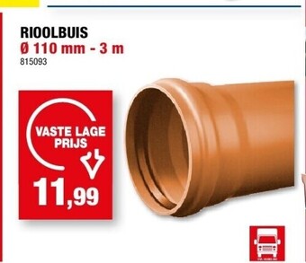 Hubo Rioolbuis ø 110 mm - 3 m aanbieding