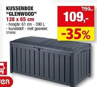 Hubo Kussenbox “glenwood” 128 x 65 cm aanbieding