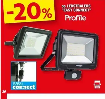 Hubo Op ledstralers “easy connect” aanbieding