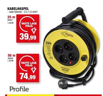 Hubo Kabelhaspel 25 m aanbieding