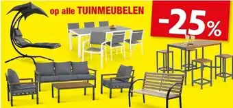 Hubo Op alle tuinmeubelen aanbieding