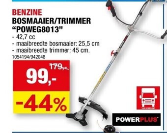 Hubo Benzine bosmaaier/trimmer “poweg8013” aanbieding
