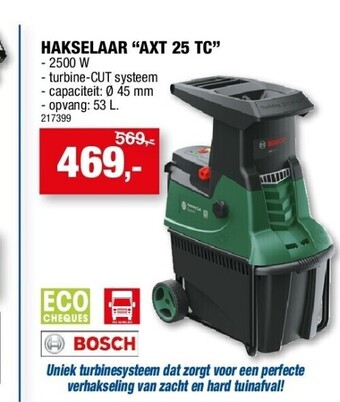 Hubo Hakselaar “axt 25 tc” aanbieding