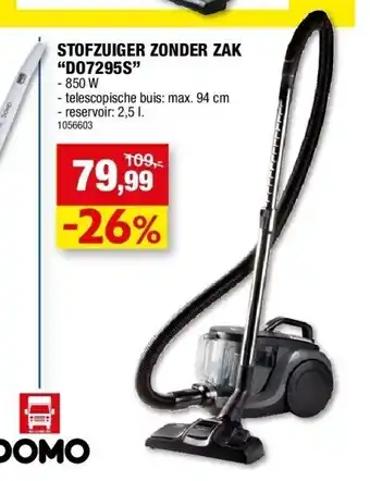 Hubo Stofzuiger zonder zak “do7295s” aanbieding