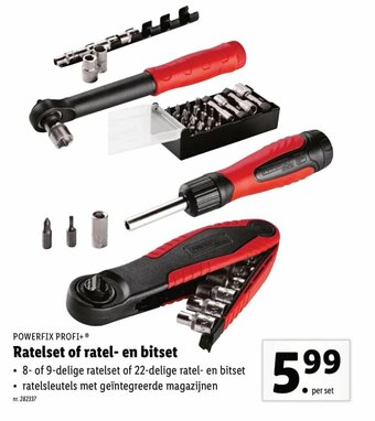 Lidl Ratelset of ratel- en bitset aanbieding