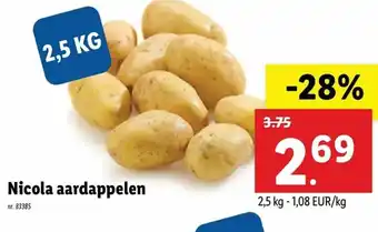 Nicola aardappelen 2.5 kg