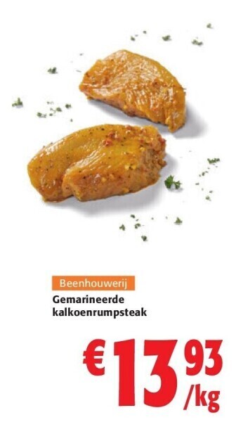 Colruyt Gemarineerde kalkoenrumpsteak aanbieding