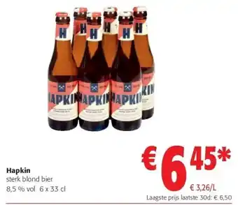 Colruyt Hapkin sterk blond bier aanbieding