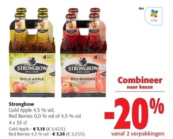 Colruyt Strongbow gold apple aanbieding