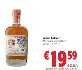 Colruyt Marie galante premium spiced rum 40 % vol 70 cl aanbieding