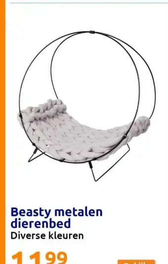 Action Beasty metalen dierenbed Diverse kleuren aanbieding