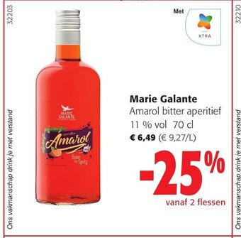 Colruyt Marie Galante Amarol bitter aperitief 11 % vol 70 cl aanbieding