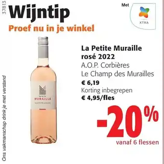 Colruyt La Petite Muraille rosé 2022 Le Champ des Murailles aanbieding