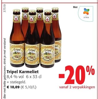 Colruyt Tripel Karmeliet 6 x 33cl aanbieding